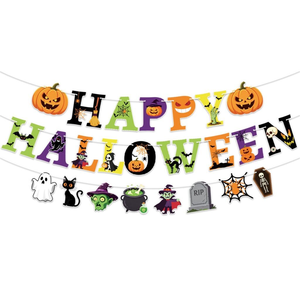 Classic Halloween Letter Banner Set — HAPPY HALLOWEEN