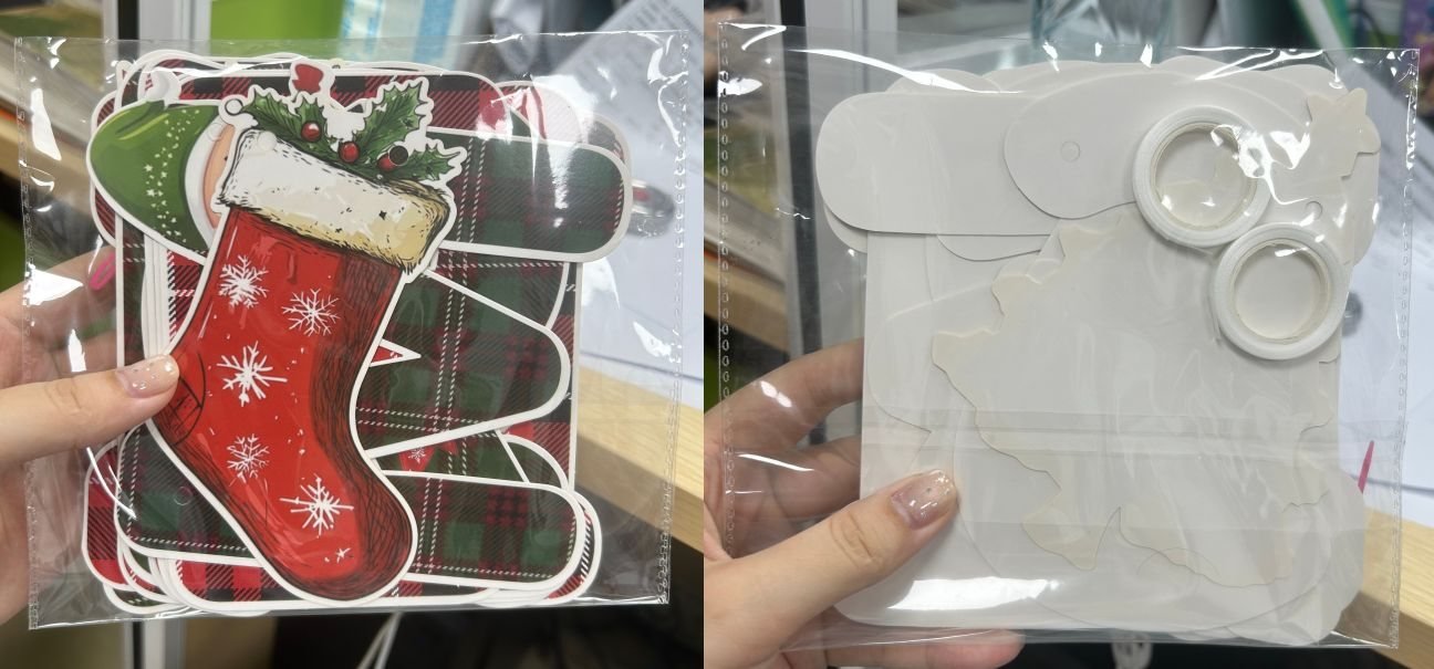 Christmas Plaid Letter Banner Set — MERRY CHRISTMAS Garland — additional product view 1