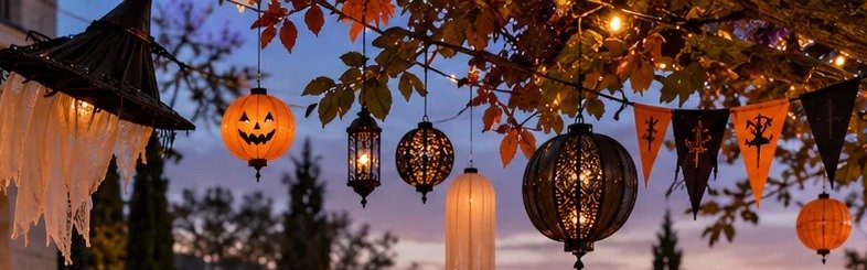 Candlelit Lantern & Bunting Canopy — Scene 04 Design Concept