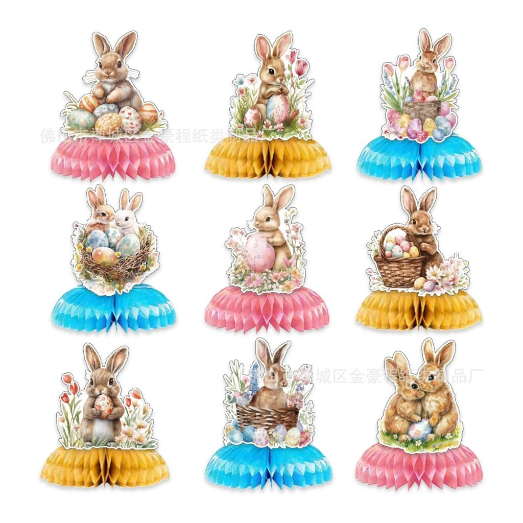 Easter Bunny Honeycomb Centrepiece — Style A
