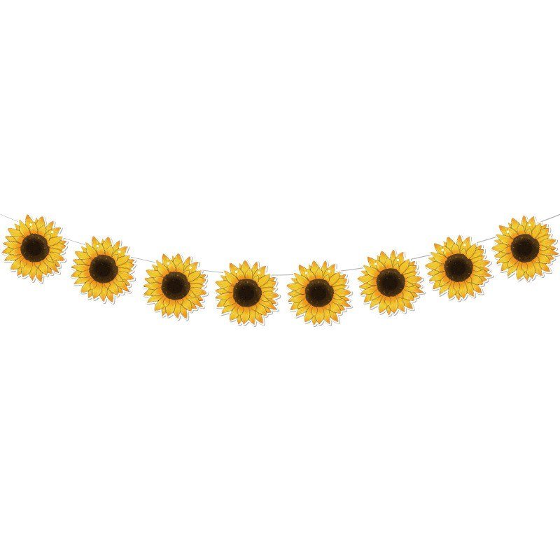 Thanksgiving Sunflower Bunting — 8 Cards on 1 Cord