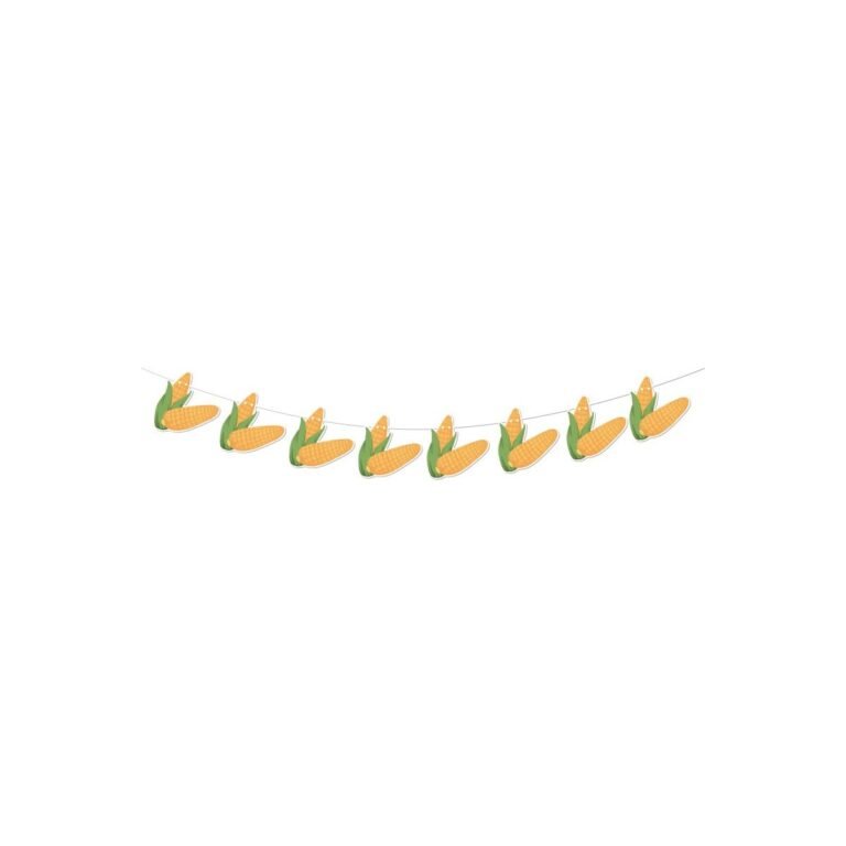 Thanksgiving Corn Bunting Banner — Harvest Garland