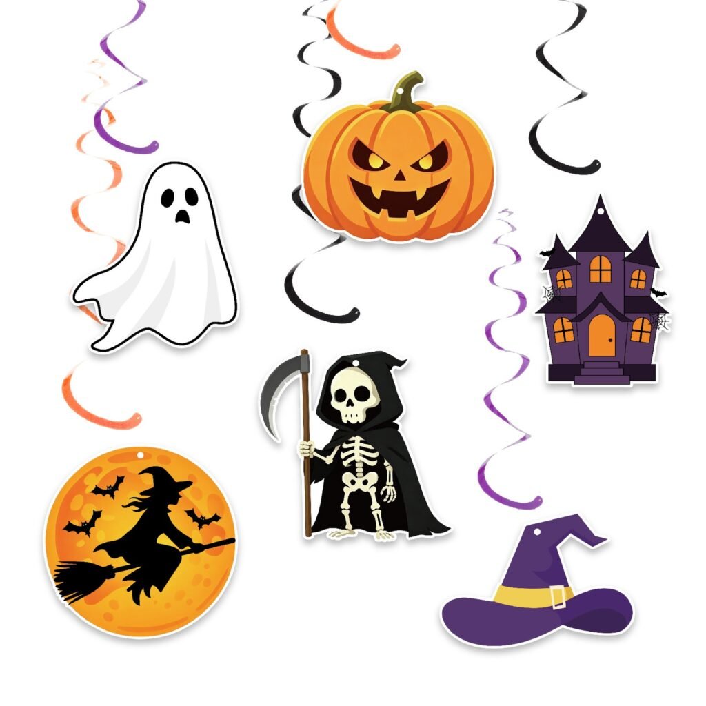 Classic Halloween Swirl Decorations — Style B