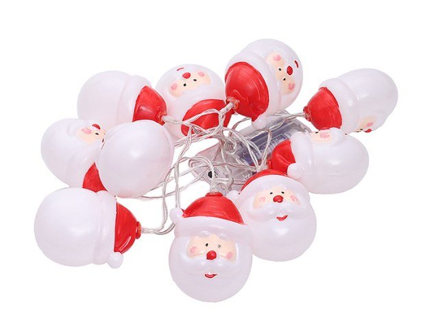 Santa Claus LED string lights — Christmas fairy light decoration