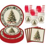 Merry Christmas Party Tableware Set
