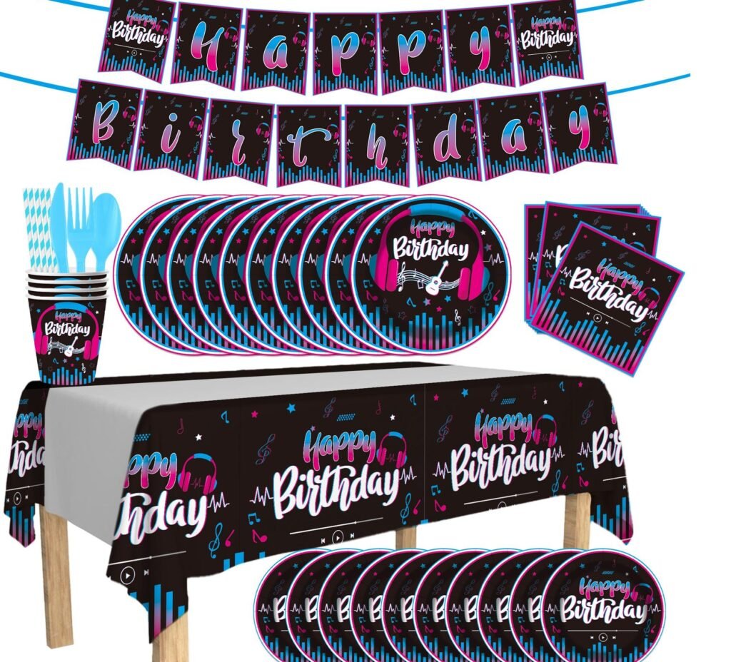 Construction Dump Truck Birthday Party Tableware Set — Boys Vehicle-Themed Dinnerware