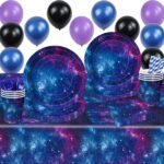 Galaxy Space Birthday Party Tableware Set