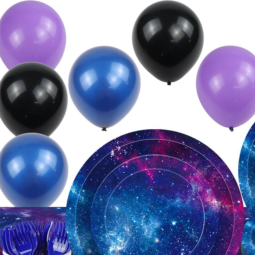 Galaxy Space Birthday Party Tableware Set — detail view 1