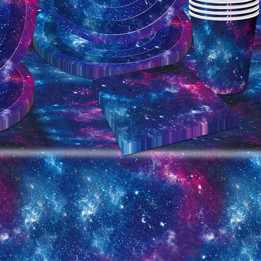 Galaxy Space Birthday Party Tableware Set — detail view 2