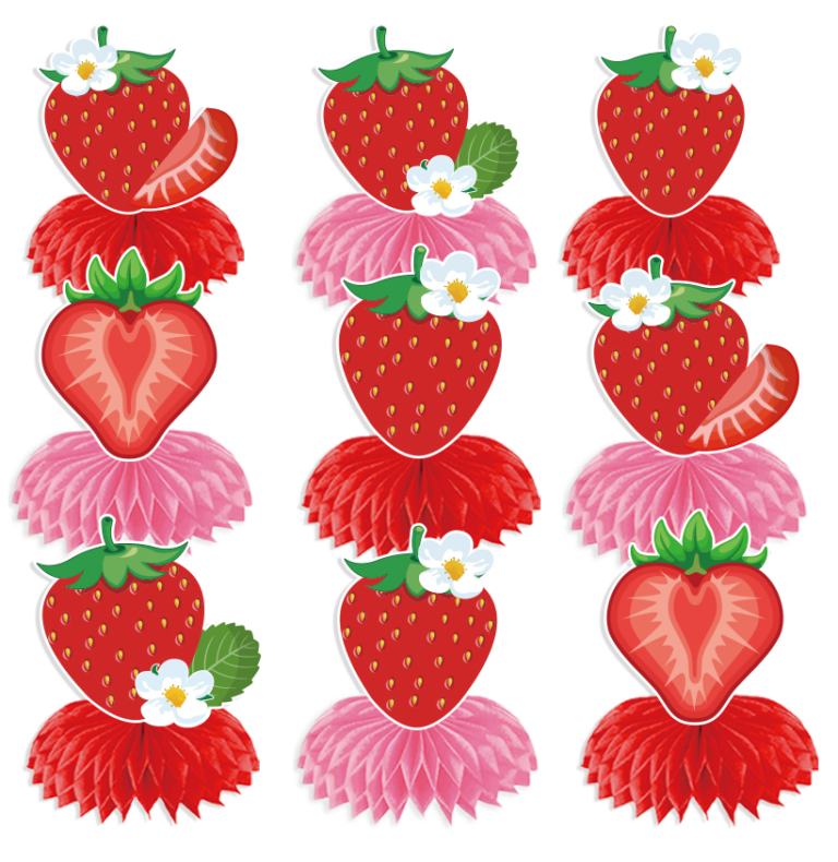 Strawberry Honeycomb Centrepiece