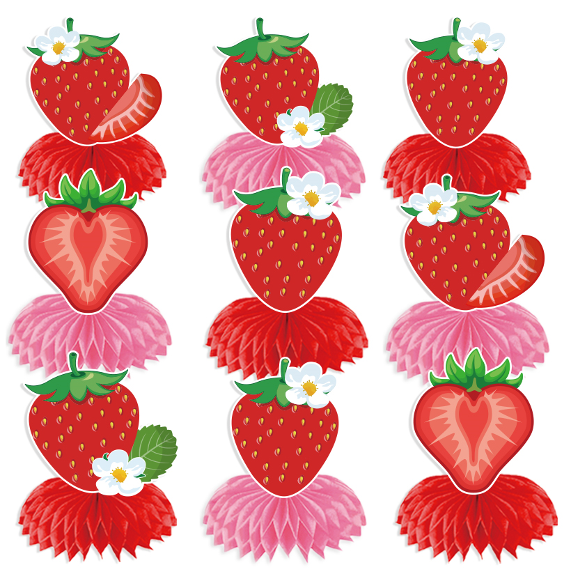 Strawberry Honeycomb Centrepiece — decorative set