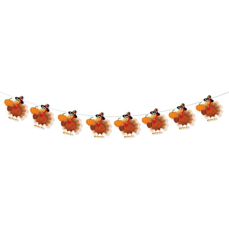 Thanksgiving Turkey Bunting Banner