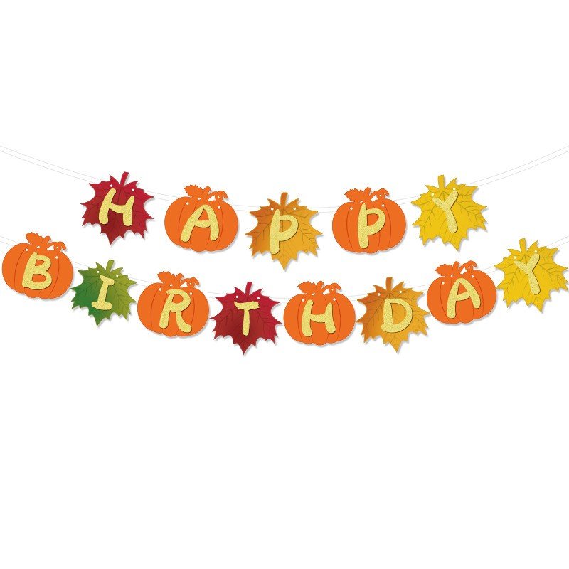 Thanksgiving Birthday Bunting Banner