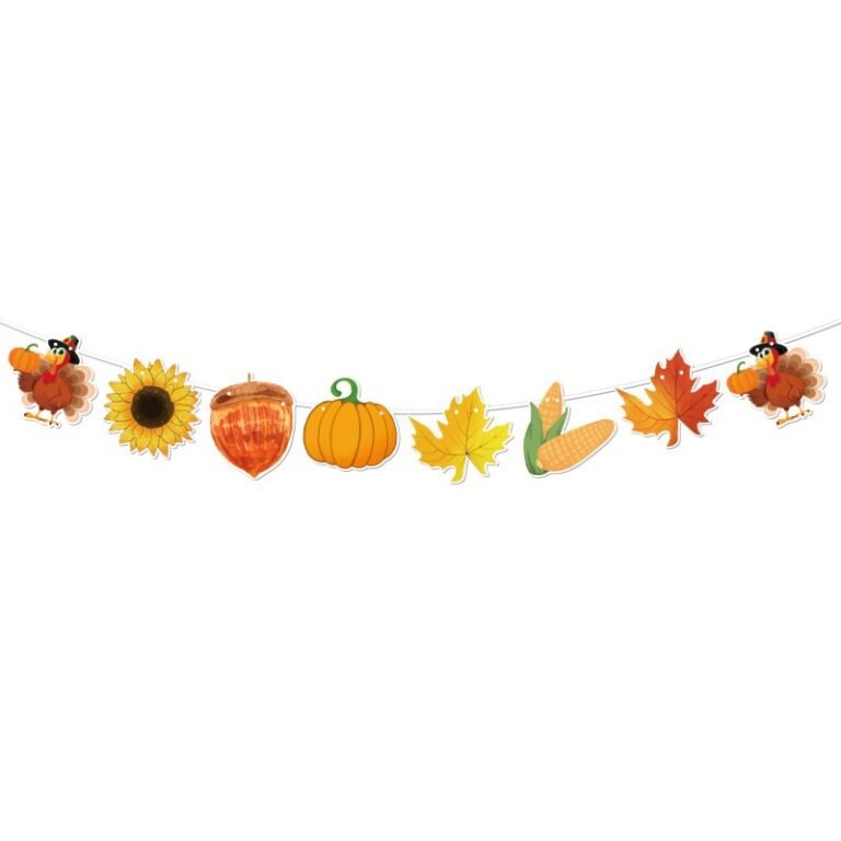 Thanksgiving Autumn Motifs Bunting