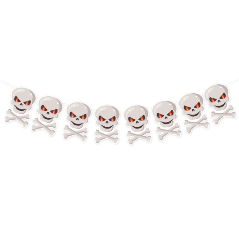 Halloween Skeleton Bunting Banner
