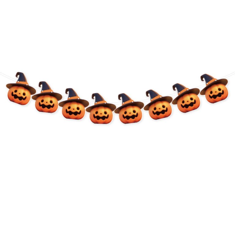 Halloween Pumpkin Bunting Banner