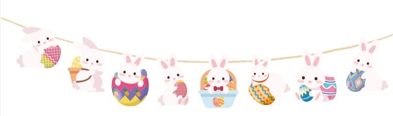 Easter Die-Cut Bunny Bunting B