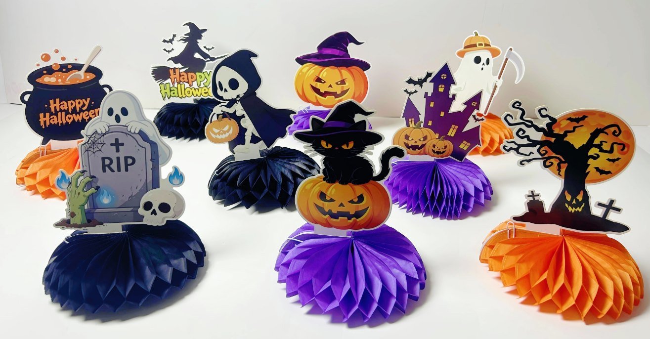 Halloween Honeycomb Decorations — Style E